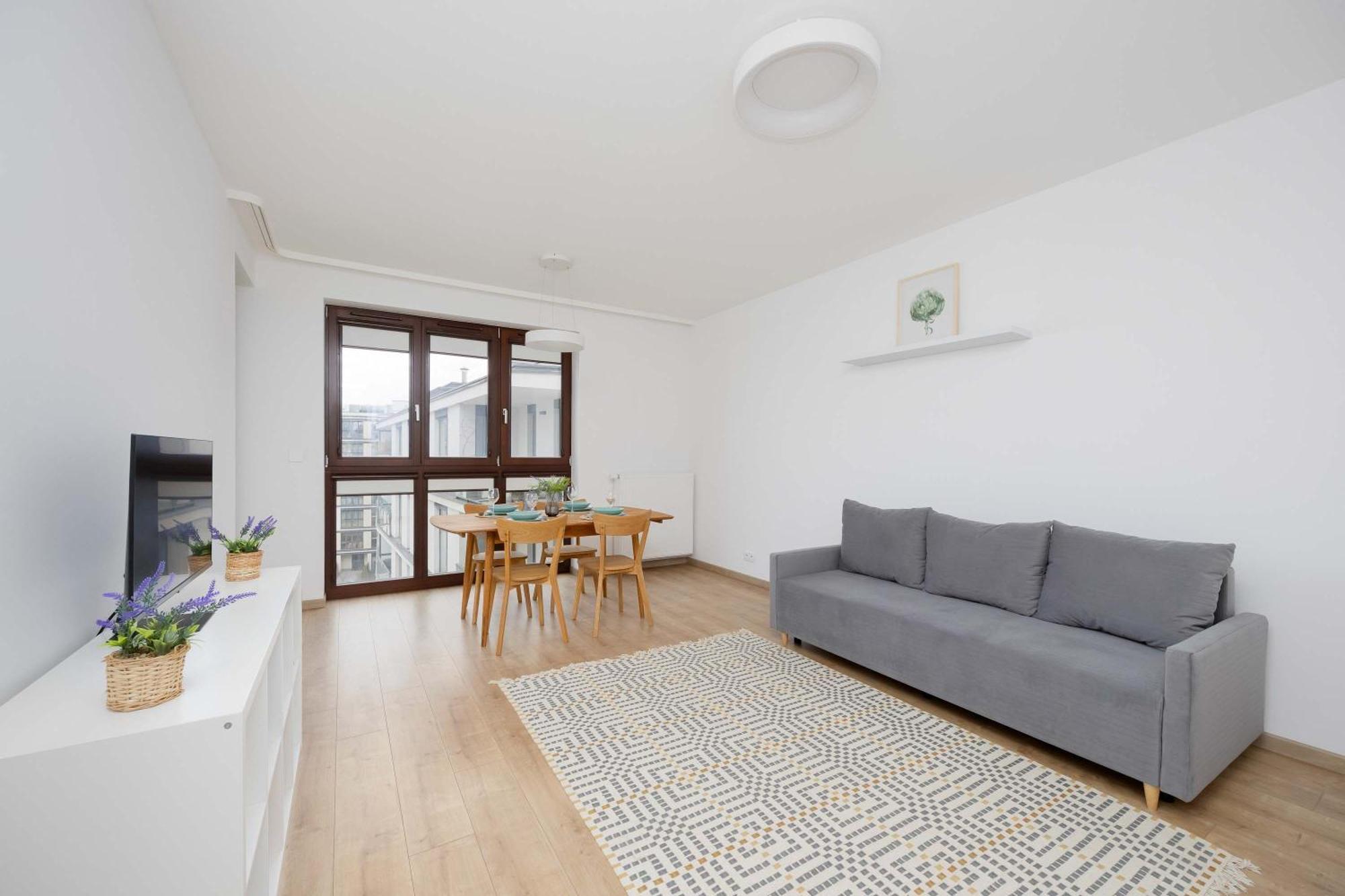 Apartament Family With Air Conditioning And Parking In Warsaw's Mokotow District By Renters *